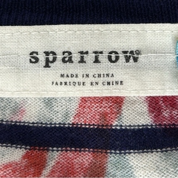 Anthropologie Sparrow Artist’s Study Stripe Floral Cardigan - Picture 3 of 4